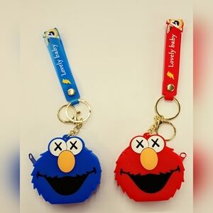 Cookie Monster And Elmo Coin Purses